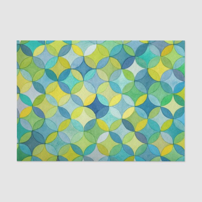 Seda Papel de Tecido de Decoupage de Pintura com Padrão (Frente )