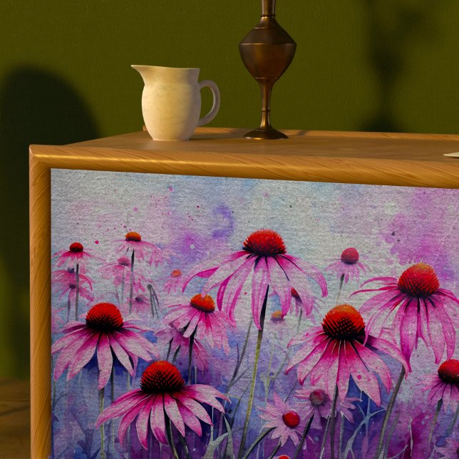 Seda Papel de Tecido de Decoupage do ConEFlower Roxo (Criador carregado)