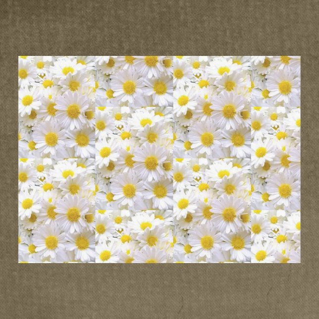 Seda Papel de Tecido de Decoupage do Daisies (Criador carregado)