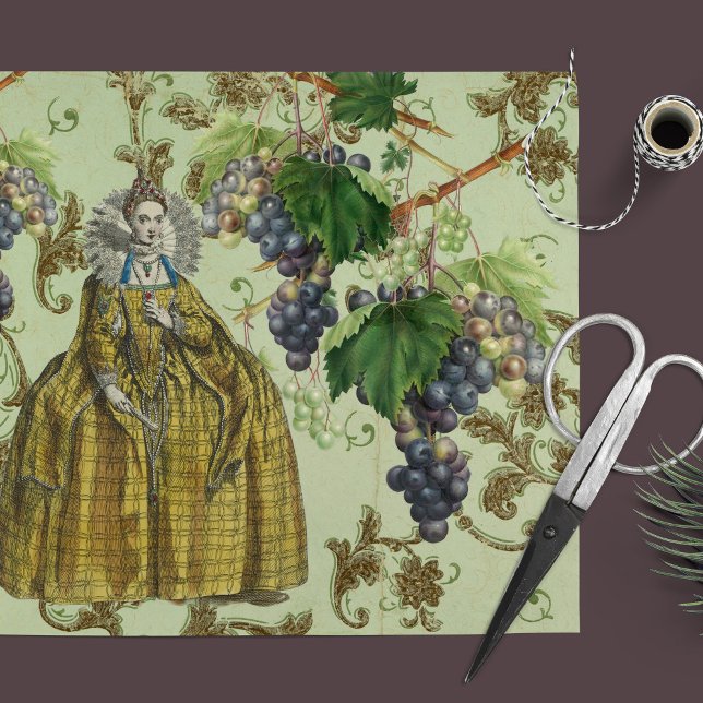 Seda Papel de Tecido de Decoupage do Elegance do Vineya (Criador carregado)