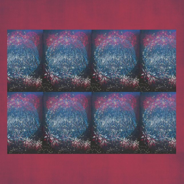 Seda Papel de Tecido de Decoupage do Fireworks Azul-Bra (Criador carregado)