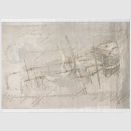 Seda Papel de Tecido de Decoupage do Mobiliário de Entr