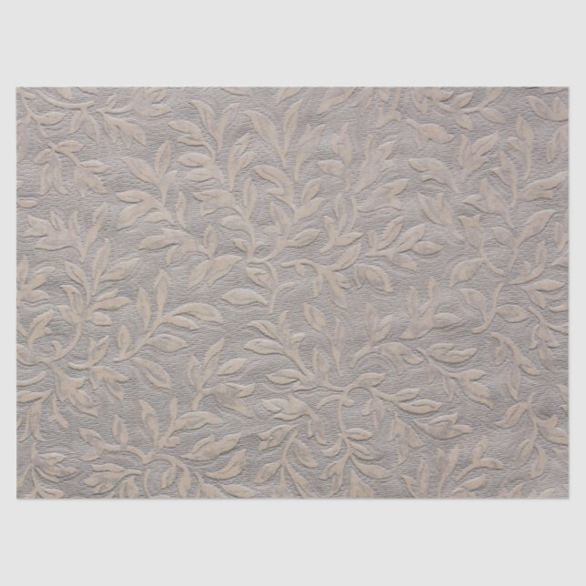 Seda Papel de Tecido de Decoupage Emboscada de Folha Es (Frente )