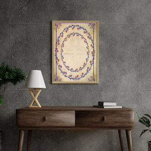 Seda Papel de Tecido de Decoupage Floral Elegante
