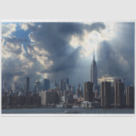 Seda Papel de Tecido de Decoupage Nova Iorque