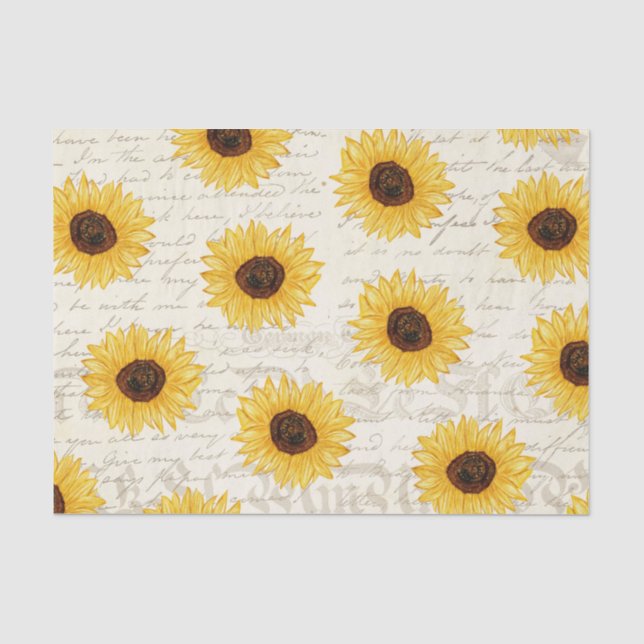 Seda Papel de Tecido de Descolagem Floral Antiguamente  (Frente )