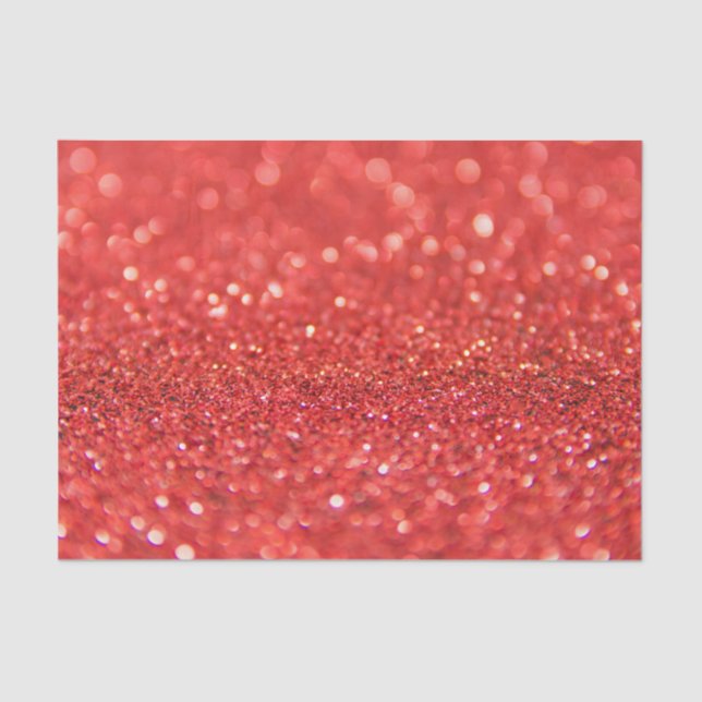 Seda Papel de Tecido de Design de Brilho Vermelho (Frente )