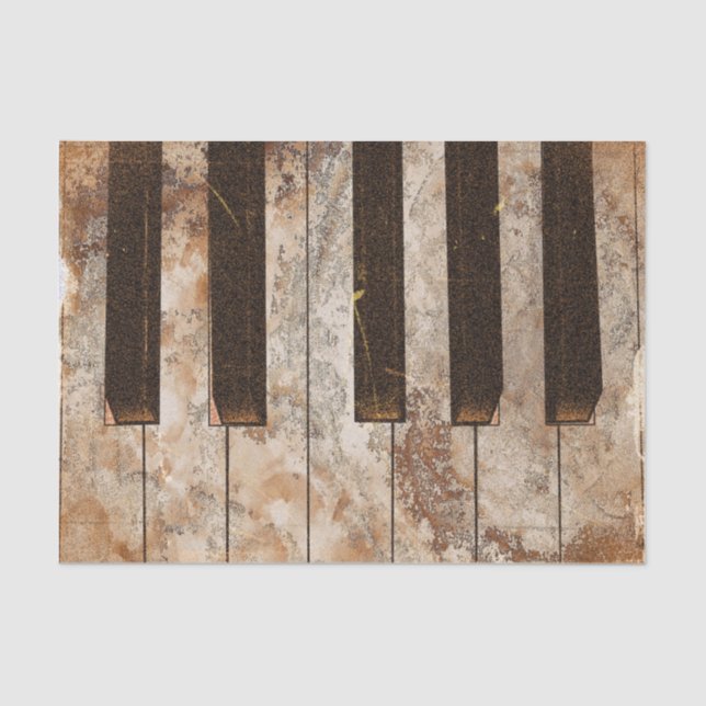 Seda Papel de Tecido de Desligamento Musical de Chaves  (Frente )