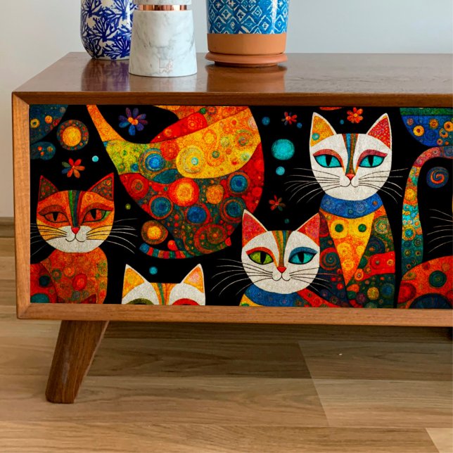 Seda Papel de Tecido de Dissociação de Gatos Whimsérico (Criador carregado)