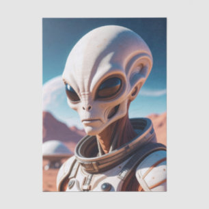 Seda Papel de Tecido de Dissociação Sci-Fi da alienígen