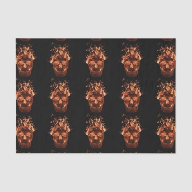 Seda Papel de Tecido de Fogo Laranja (Frente )