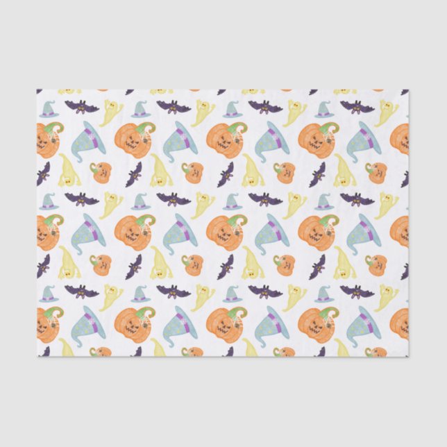 Seda Papel de Tecido de Halloween (Frente )