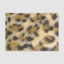 Papel de Tecido de Impressão Leopardo com Aquarela