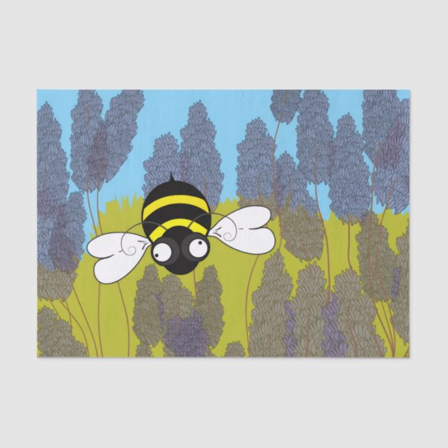 Seda Papel de Tecido de lavanda (Frente )