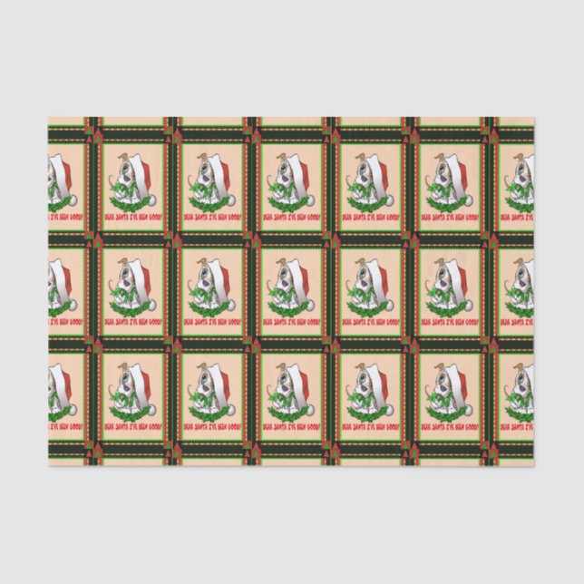 Seda Papel De Tecido De Natal (Frente )