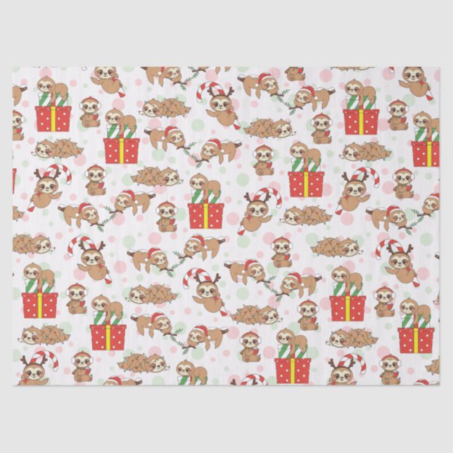 Seda Papel de Tecido de Natal (Frente )