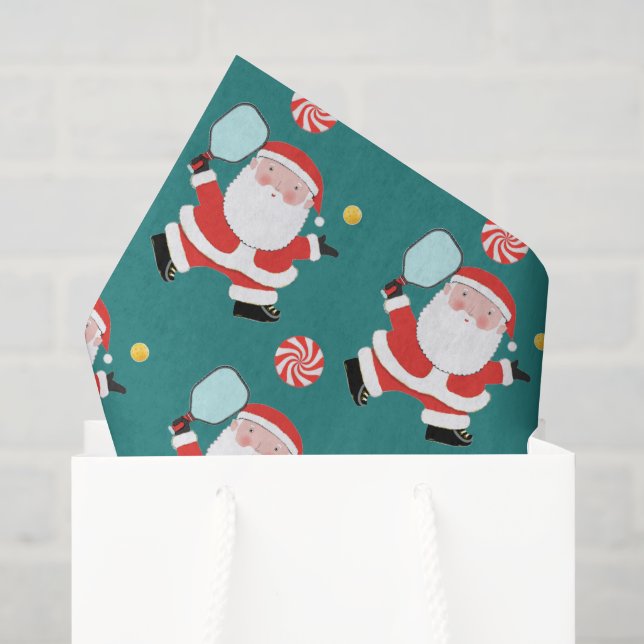 Seda Papel de Tecido de Natal para Pickleball (Sacola de presentes)