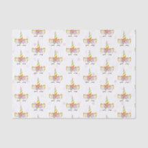 Papel de Tecido de Padrão de Bolinhas Unicorn