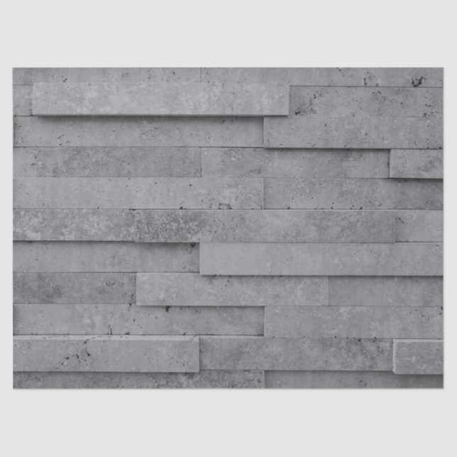 Seda Papel de tecido de pedra cinza (Frente )