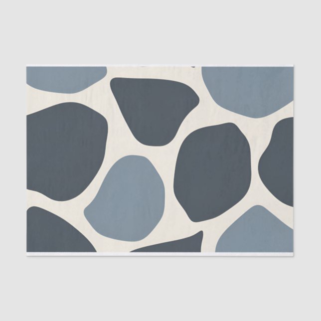 Seda Papel de Tecido de Perfuração da Neve Ceruleana (Frente )