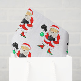 Seda Papel de Tecido de Presente de Natal de Luta em Ca