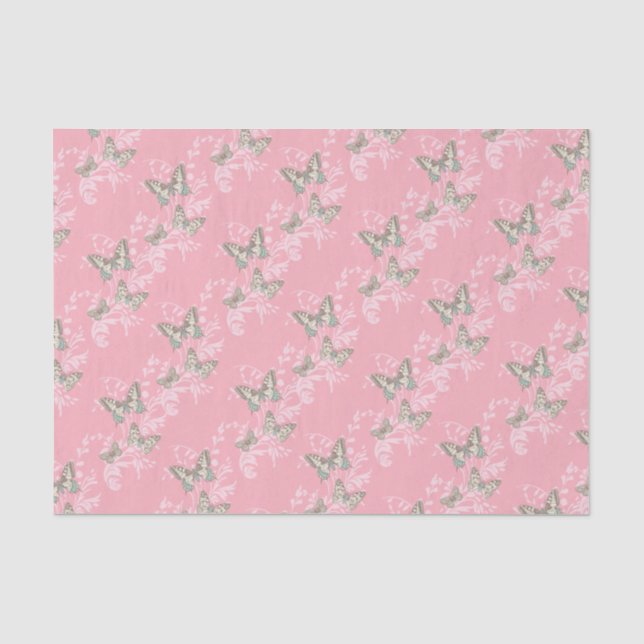 Seda Papel de tecido de presente rosa para ocasião de c (Frente )