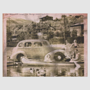 Seda Papel de Tecido de Tempo de Férias Retroativas