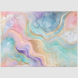 Seda Papel de Tecido de Tinta Colorida Marble