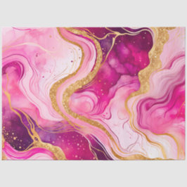 Seda Papel de Tecido de Tinta Colorida Marble