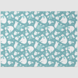 Seda Papel de Tecido de Ursos Polares