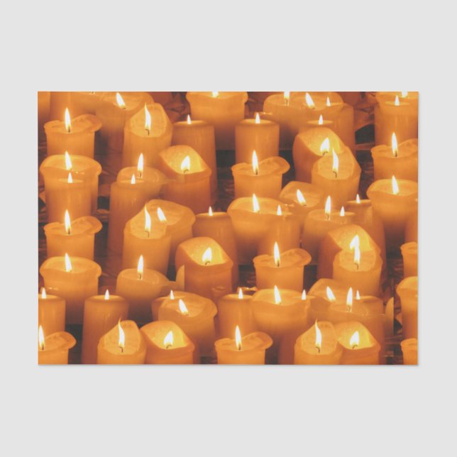 Seda Papel de Tecido de Velas de Desejo (Frente )