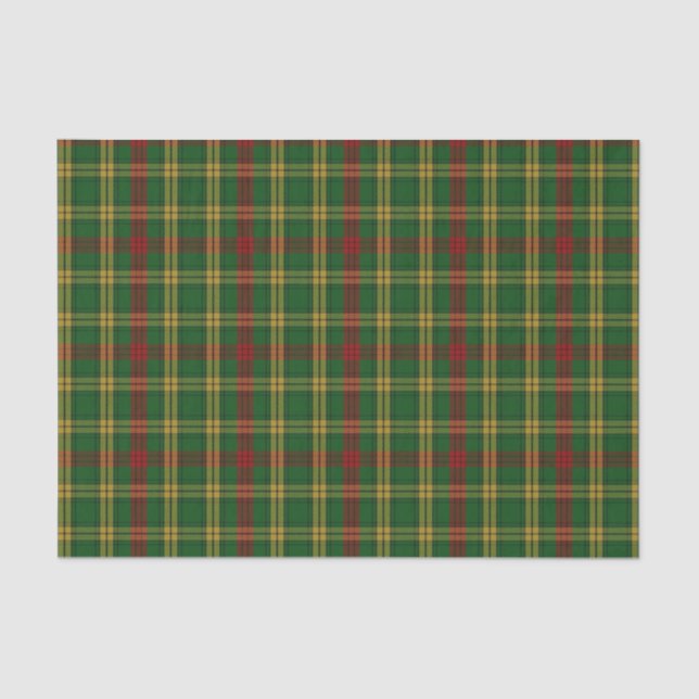 Seda Papel de Tecido de Xadrez MacMillan Tartan (Frente )