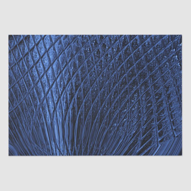Seda Papel de Tecido Decortivo Azul (Frente )