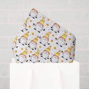 Seda Papel de Tecido Decoupage Candy Corn, Gnome de Hal
