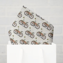 Seda Papel de Tecido Decoupage de Ciclismo, Bicicleta
