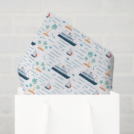 Seda Papel de Tecido Decoupage de Navio de Cruzeiro, Fé