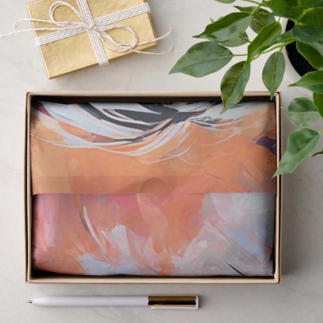 Seda Papel de Tecido Decoupage Mulher Abstrata Etérea (Presente)