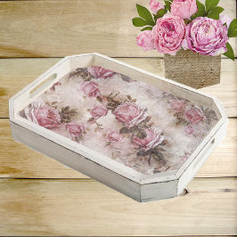 Seda Papel de Tecido Decoupage Rosas Rosadas