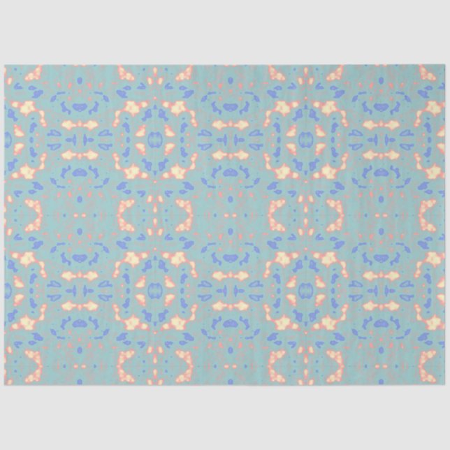 Seda Papel de Tecido Delicado em Verde Limão Dourado Az (Frente )