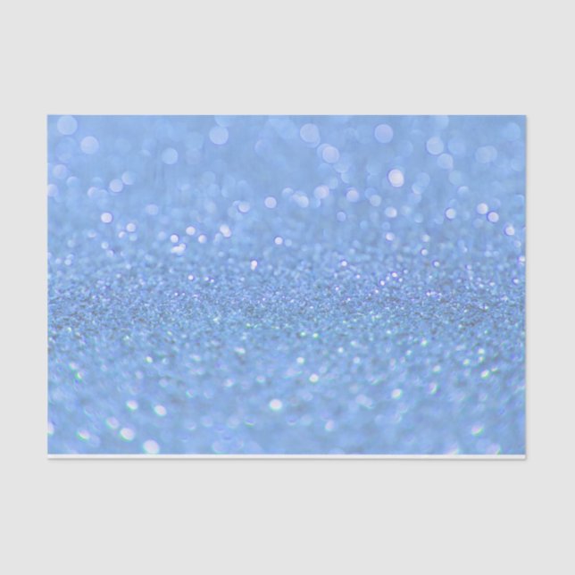 Seda Papel de tecido Design de brilhante azul empoeirad (Frente )