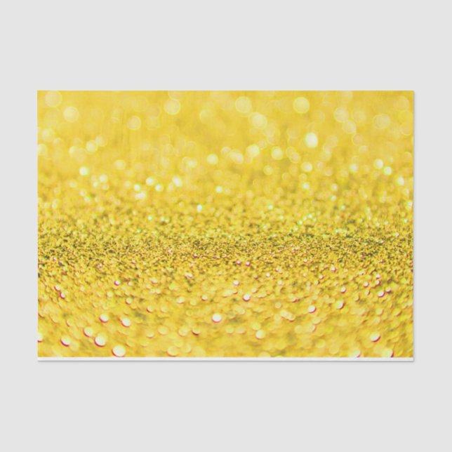 Seda Papel de Tecido Design de Largura Amarelo Canário (Frente )
