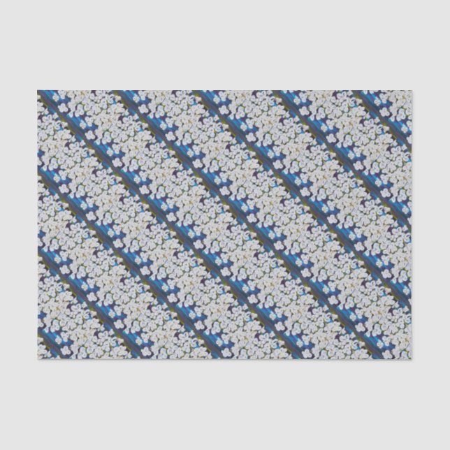 Seda Papel de Tecido Diagonal Pinstripes (Frente )