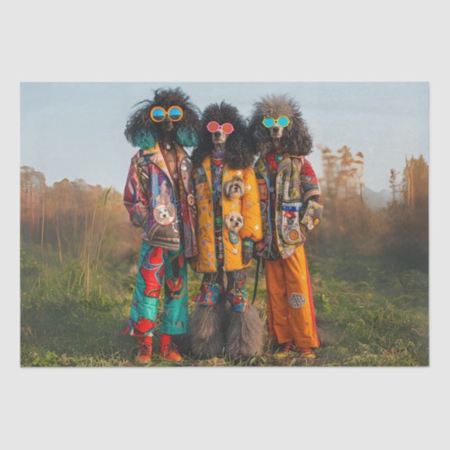 Seda Papel de Tecido Dissociável Hippie (Frente )