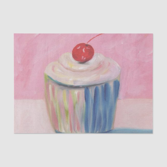 Seda Papel de Tecido do Designer de Cupcakes Avante Gar (Frente )