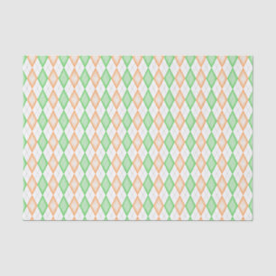 Seda Papel de Tecido do Irish Flag Argyle