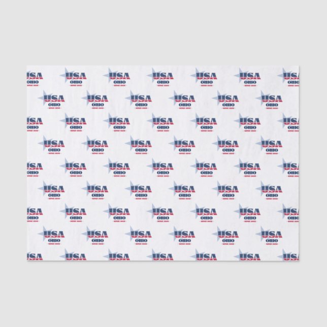 Seda Papel de Tecido do Orgulho do Estado de Ohio (Frente )