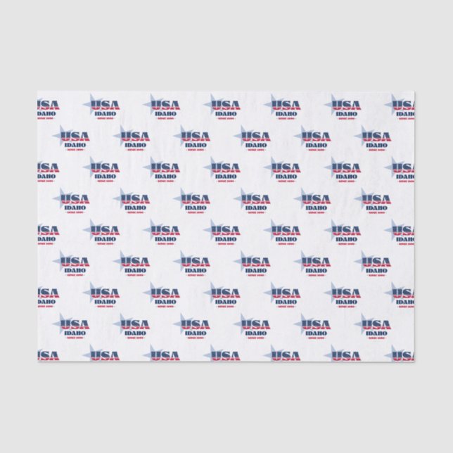 Seda Papel de Tecido do Orgulho do Estado Idaho (Frente )