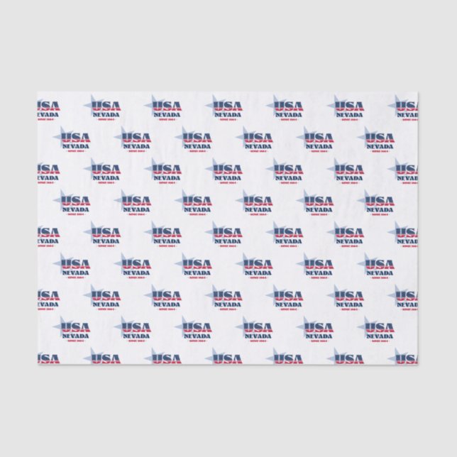 Seda Papel de Tecido do Orgulho Estatal de Nevada (Frente )