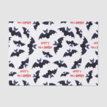 Papel de tecido do padrão do morcego das bruxas