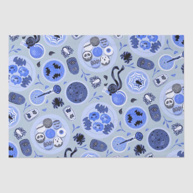 Seda Papel de Tecido do Partido do Challoween (Frente )